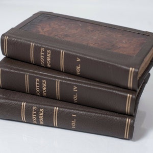 The Poetical Works of Sir Walter Scott, Bart Rare 1828 Volumes 1, 4 & 5 Restored