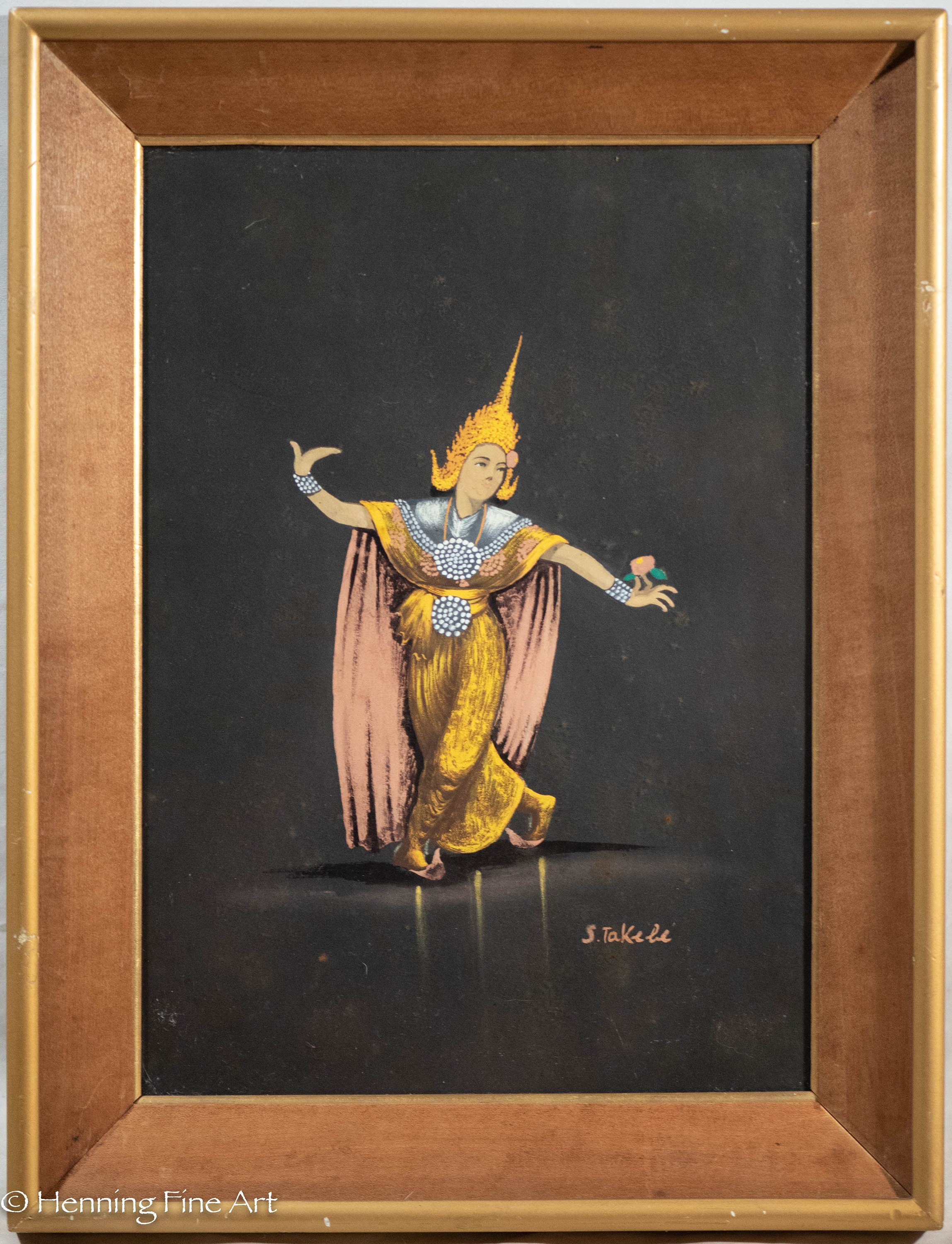 Thai Dancer Framed - Etsy