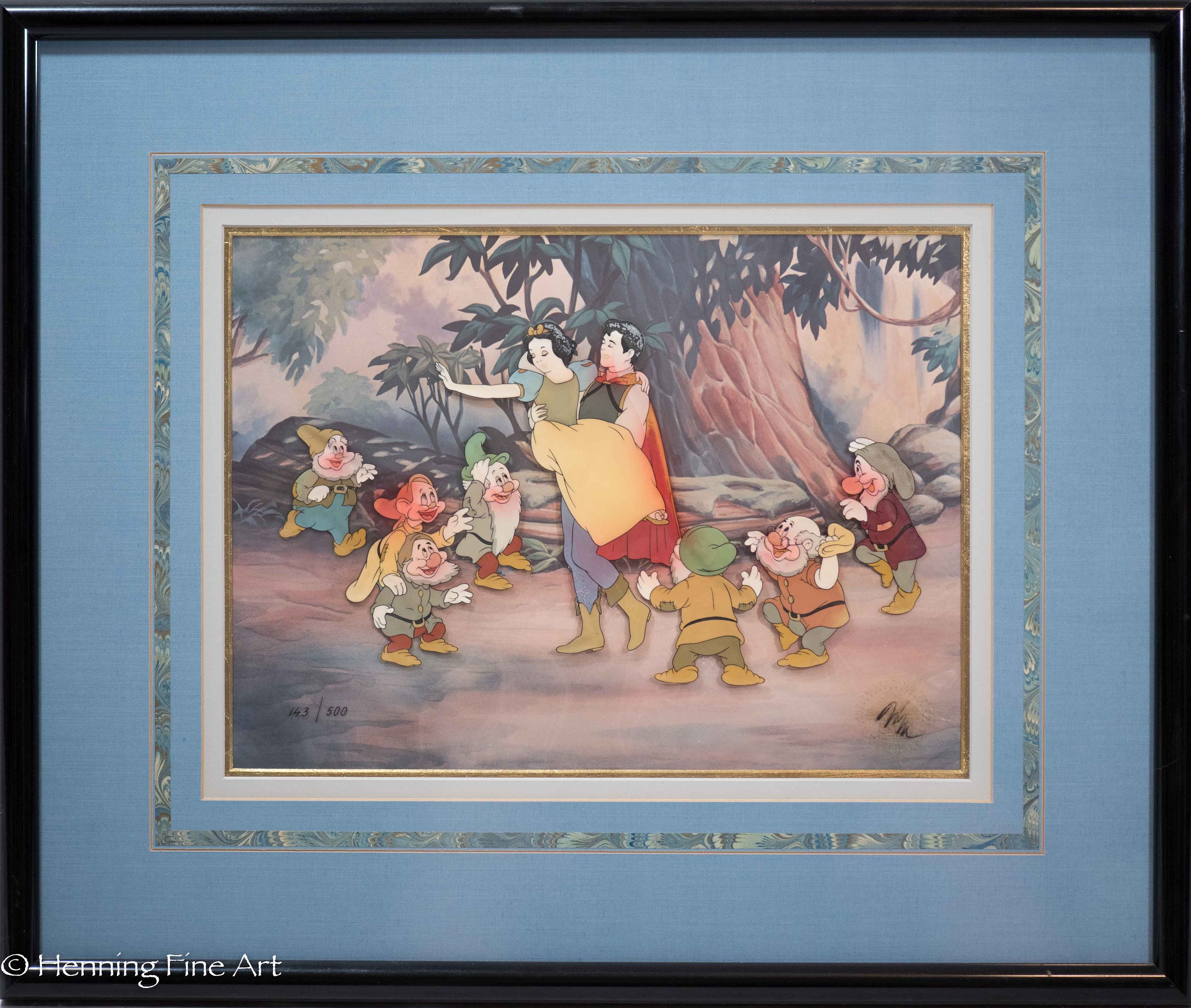 【現金特価】 Walt the and White Snow Cel Animation 1987 Production Disney アニメ
