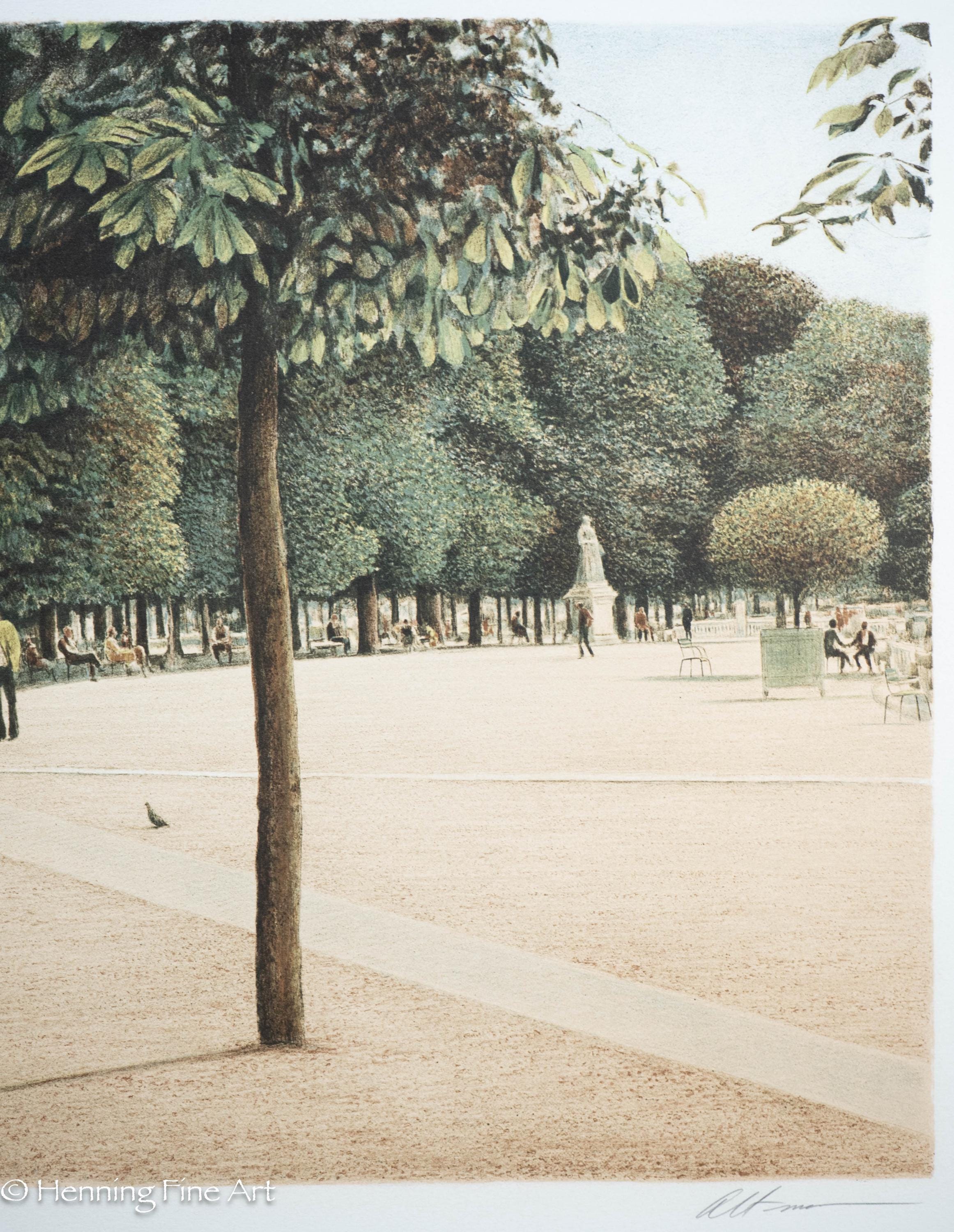 Rare Harold Altman Artist Proof Lithograph Central Park, New York