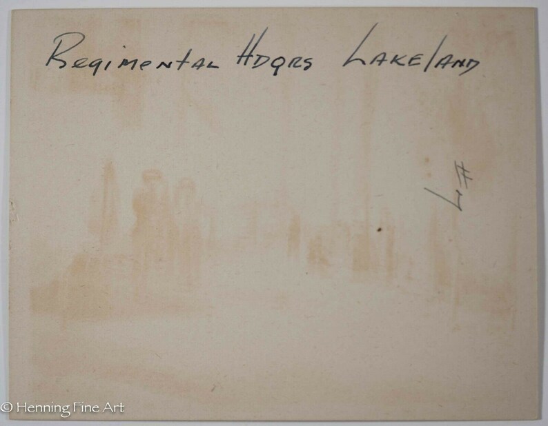 Historical Antique Military Candid Photograph C1900 Tampa Lakeland Florida 3439