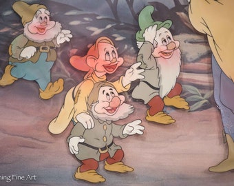 Walt Disney Production 1987 Animation Cel Snow White and the