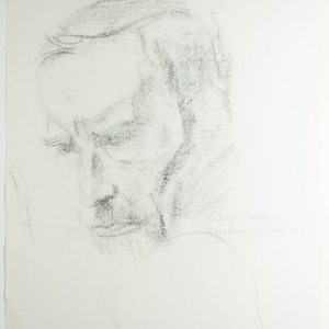 Beautiful Vintage Kathe Kollwitz Collotype Lithograph of Karl Kollwitz Portrait
