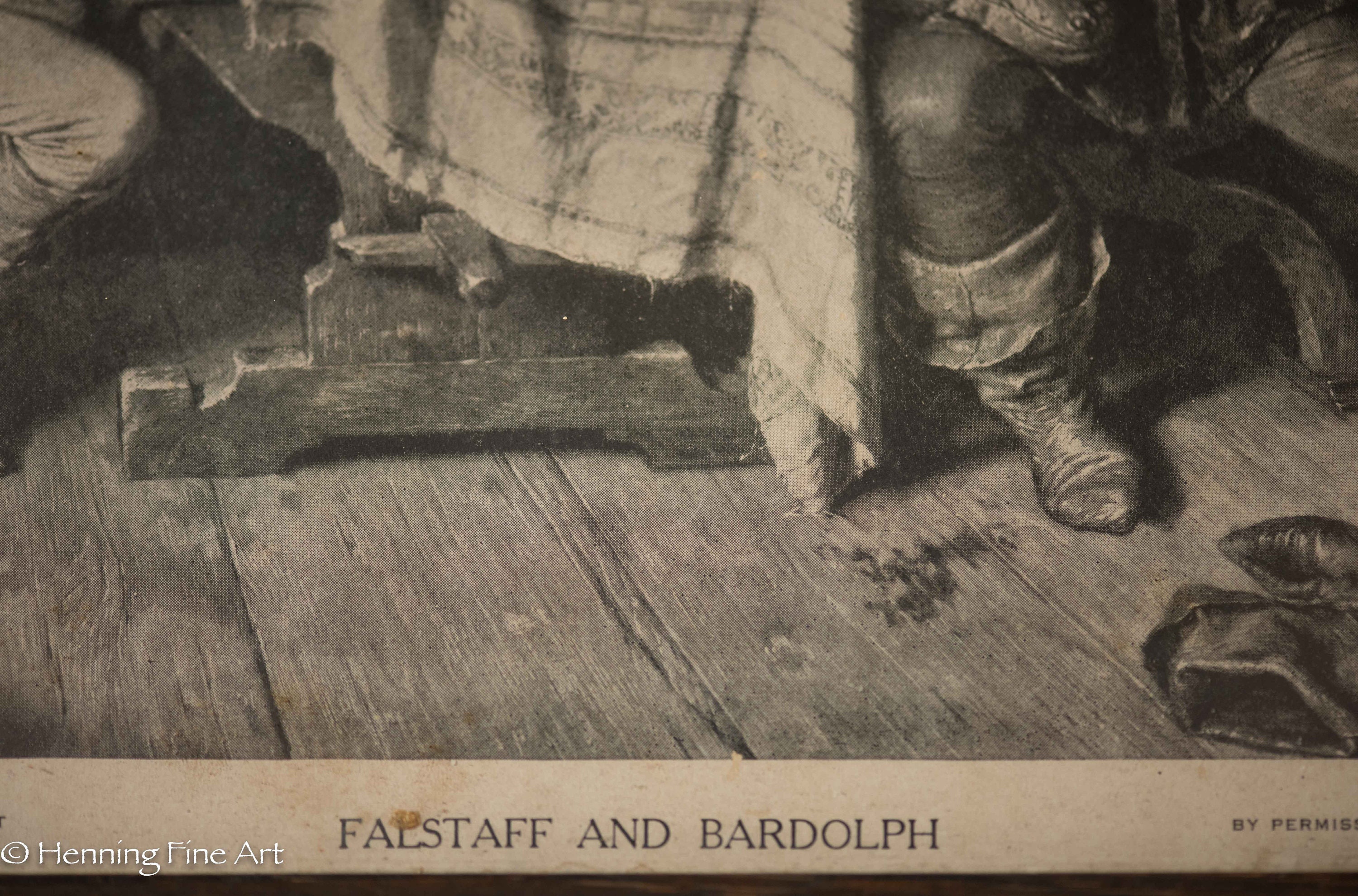 Antique William Shakespeare Falstaff and Bardolph Henry IV Etsy