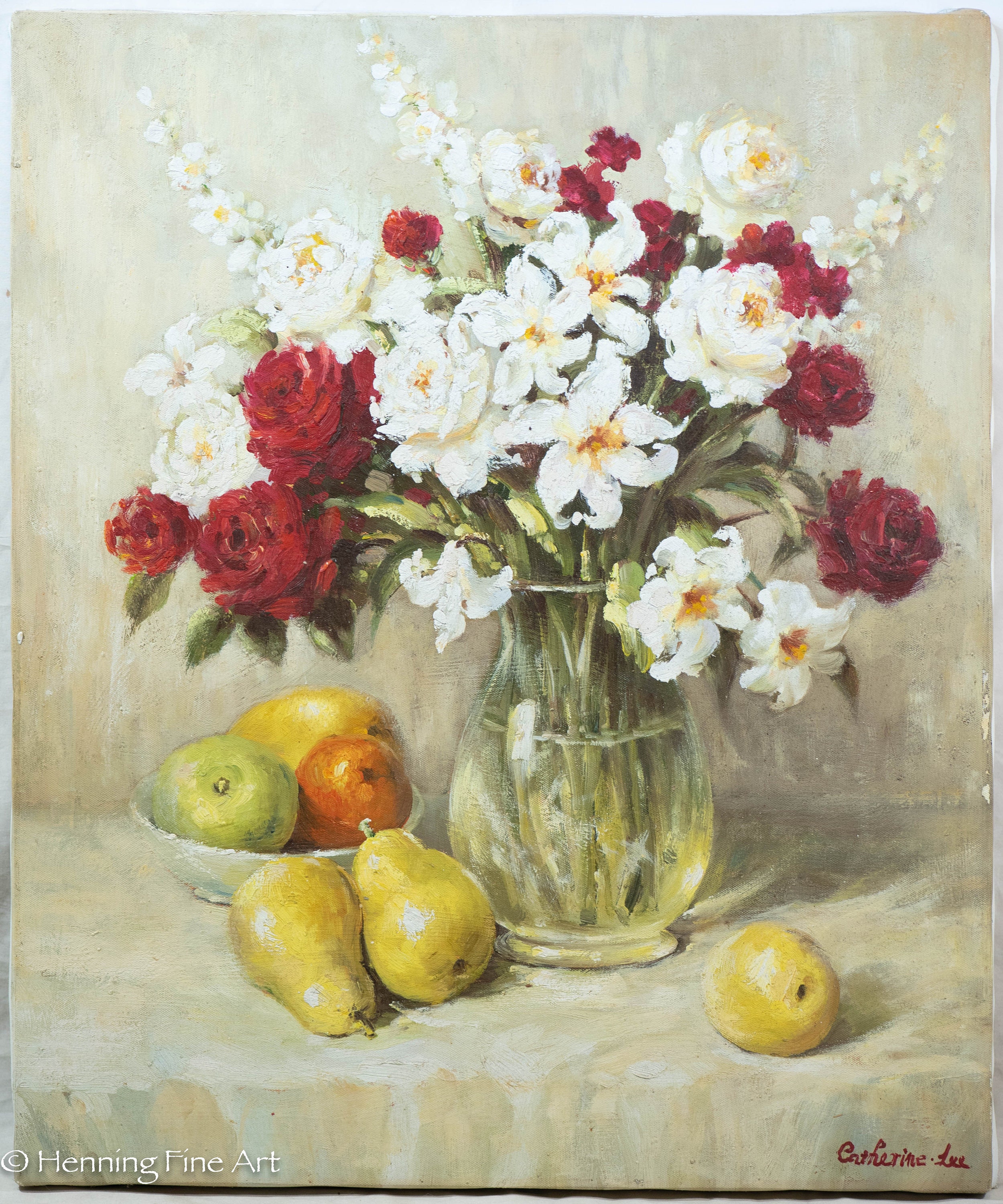 絵画 Oil painting of beautiful flowers. Oil painting Spring Flowers Painting by Alla Vasilkova