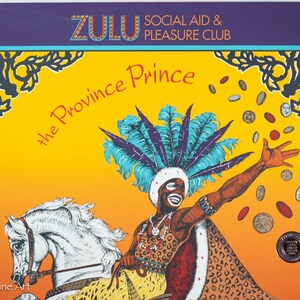 1992 Zulu Social Aid and Pleasure Club Silkscreen Signed & Numbered, FINE! bild 2
