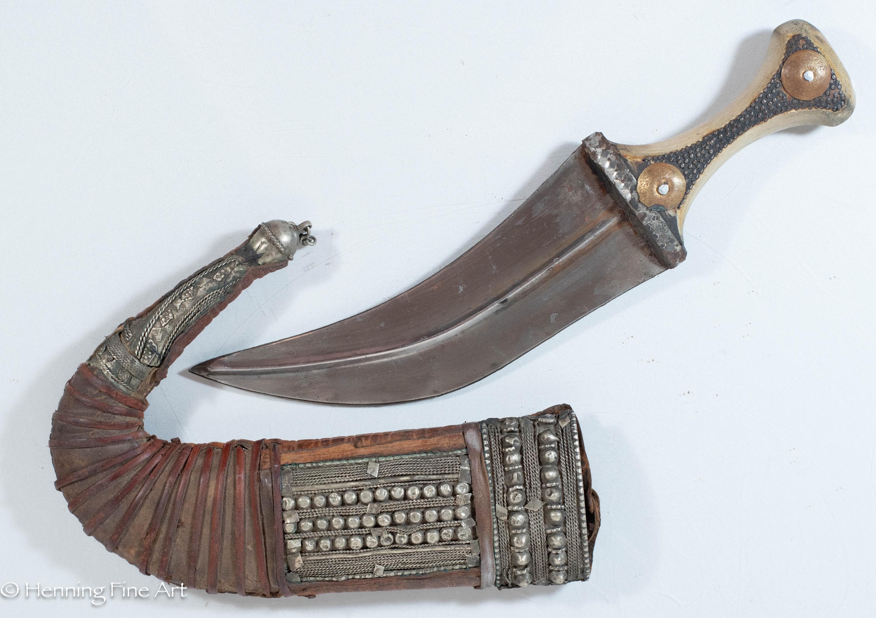 DAPA JGSDF JAMBIYA 09 イラク　JAPAN パッチ　セット Fine Whole Silver Assib Jambiya Dagger in the Abdi Style