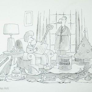 Rare Original The New Yorker Illustration Drawing Published, Signed & Fine 22