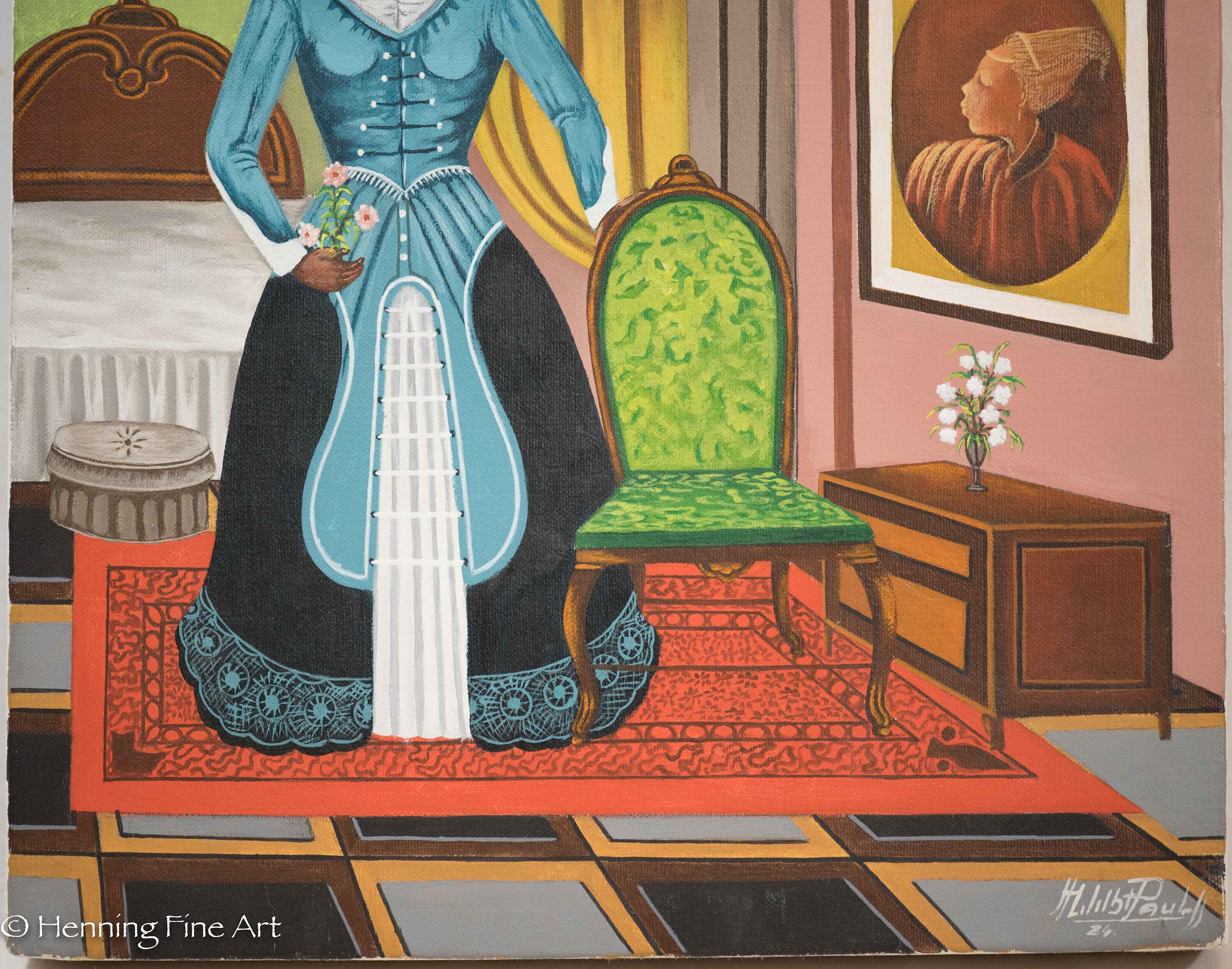 Beautiful Vintage African American Portrait Painting Folk Art Etsy