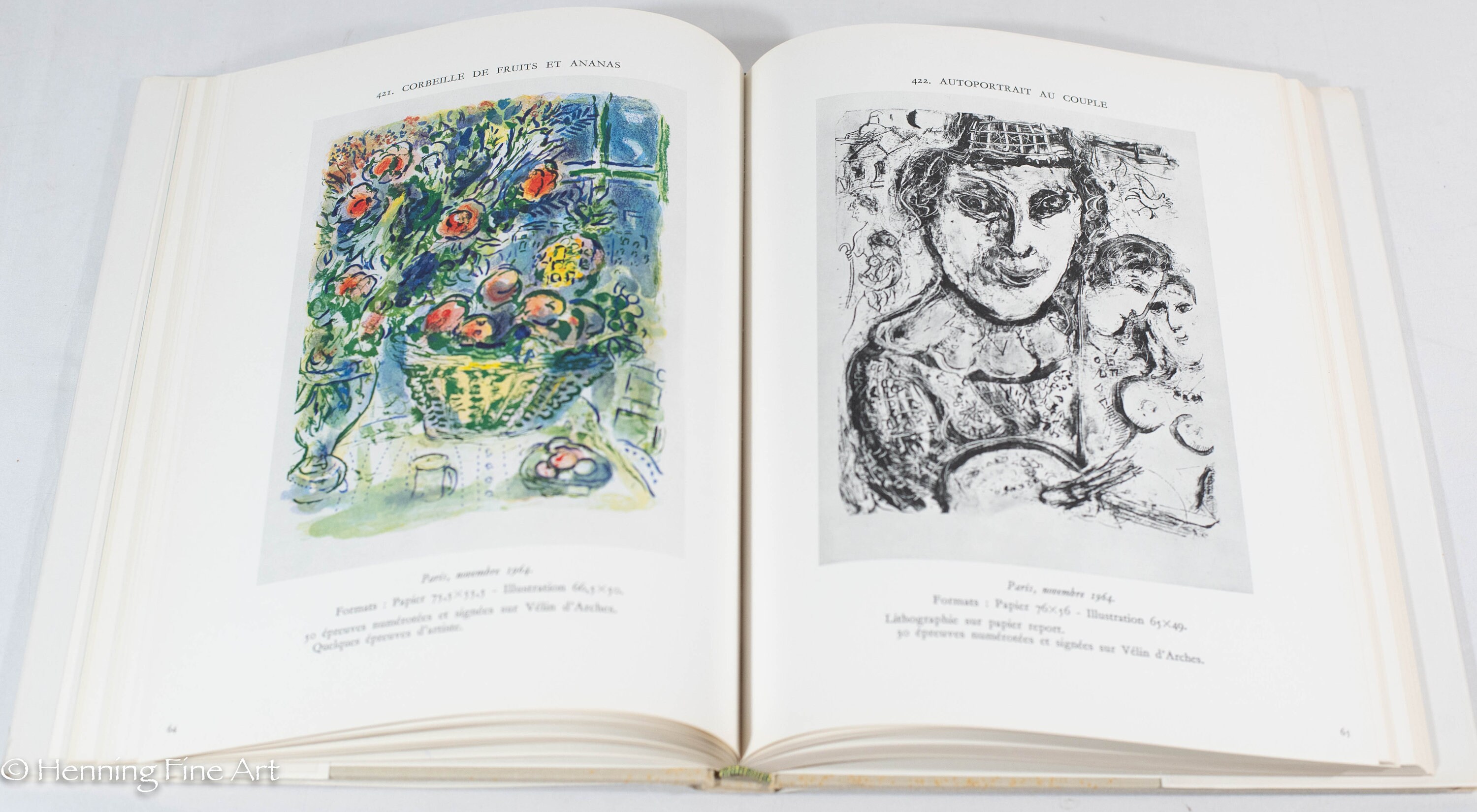 シャガール オリジナルリトグラフ 「Marc Chagall - Que 1960