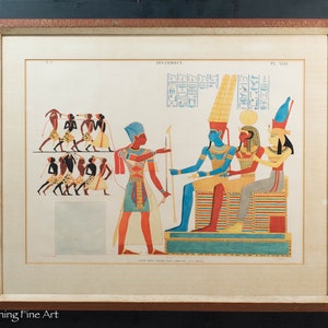 Rare Jean Francois Champollion Lithograph Monuments de L&#39;Egypt et de La Nubia