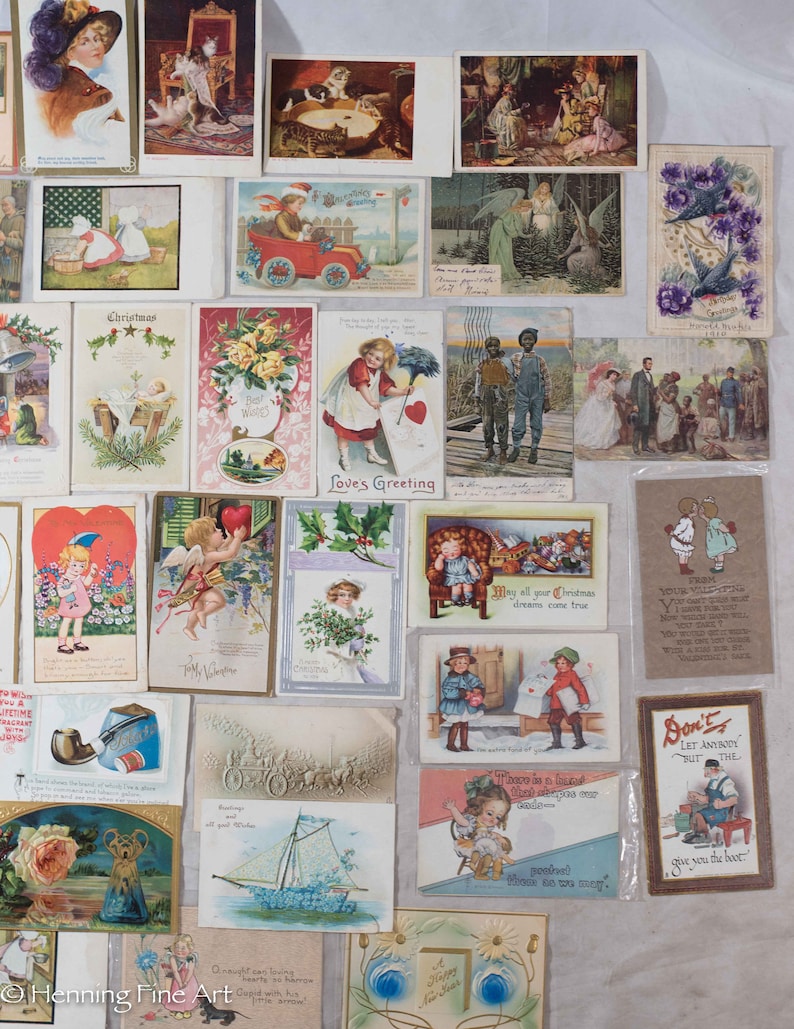 Postcard Collection Examples Antique Rare Postcard Collection 220 Total With Book, SEE VIDEO in ...