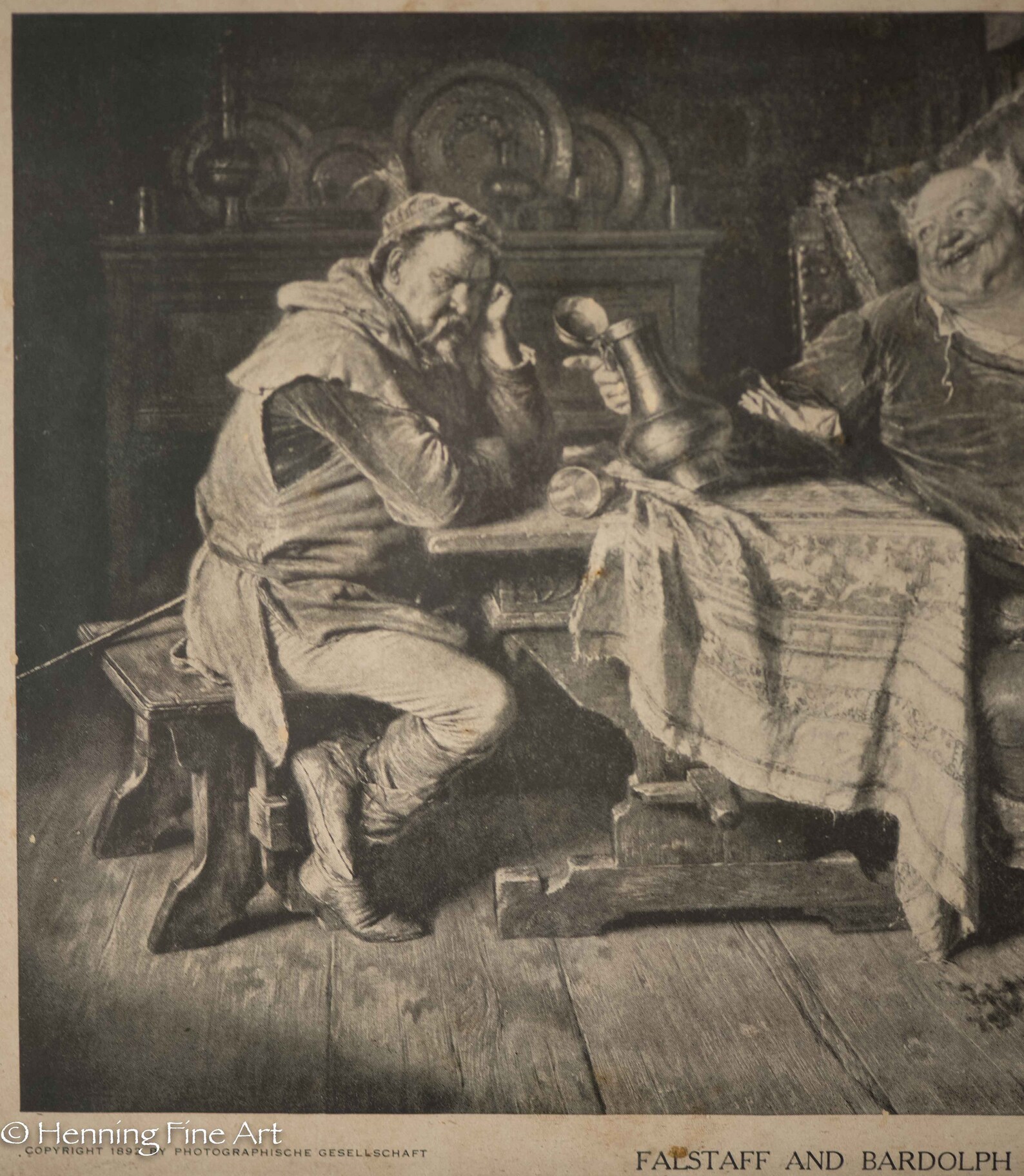 Antique William Shakespeare Falstaff and Bardolph Henry IV Etsy