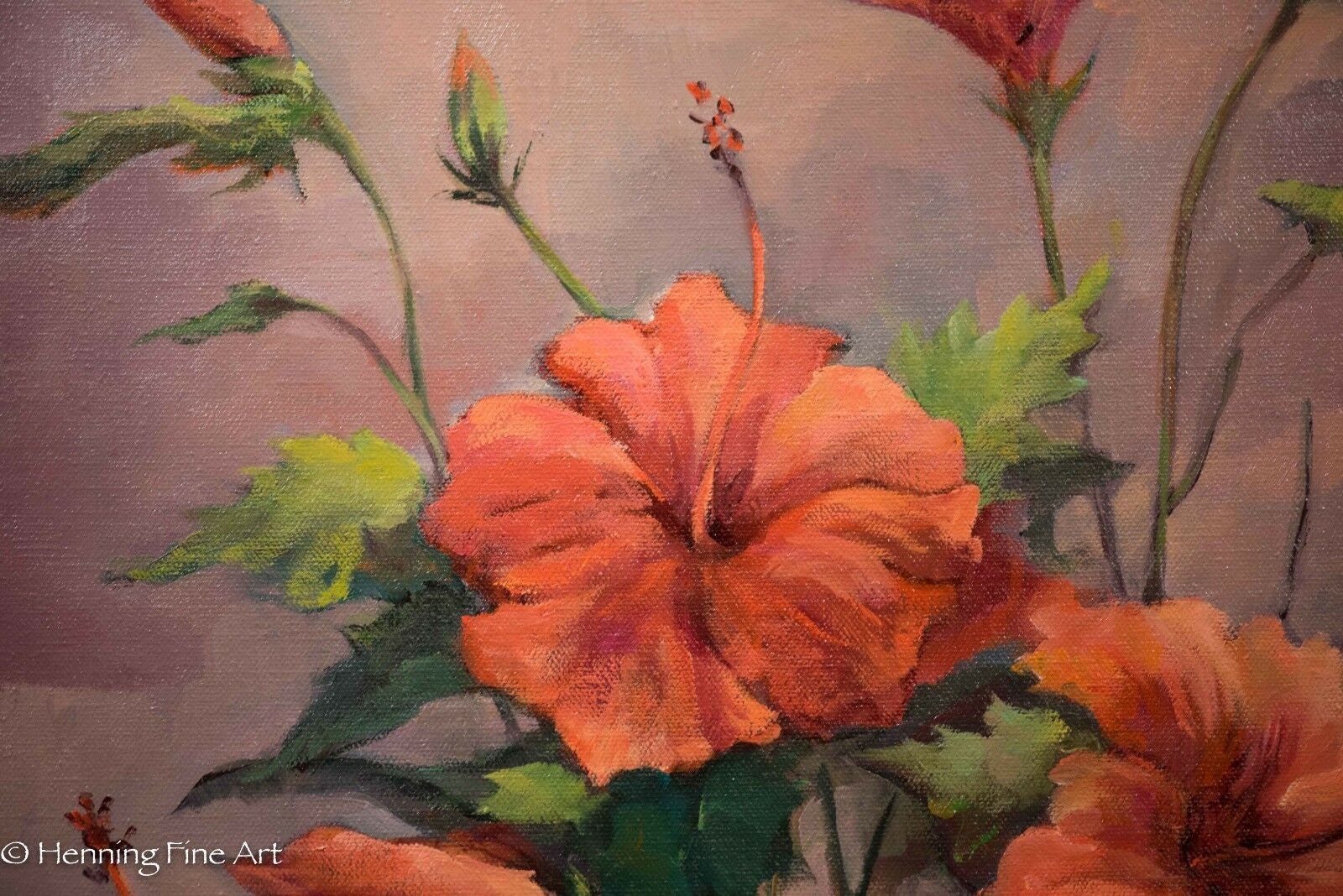 Ann Tyler Oil Painting Artist of Florida Everglades Hibiscus - Etsy UK