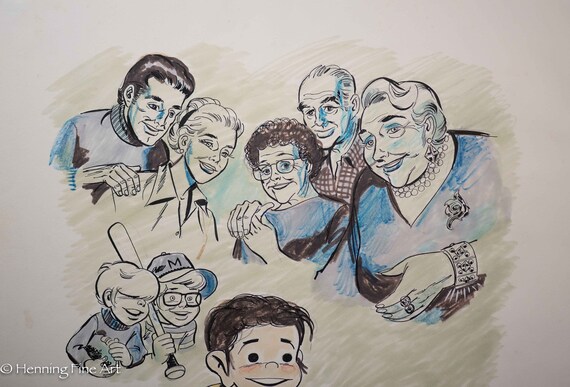 Irwin Hasen Illustration Painting of Dondi and Family Signed & - Etsy New Zealand Irwin Hasen Illustration Painting of Dondi and Family Signed & - Etsy New Zealand
