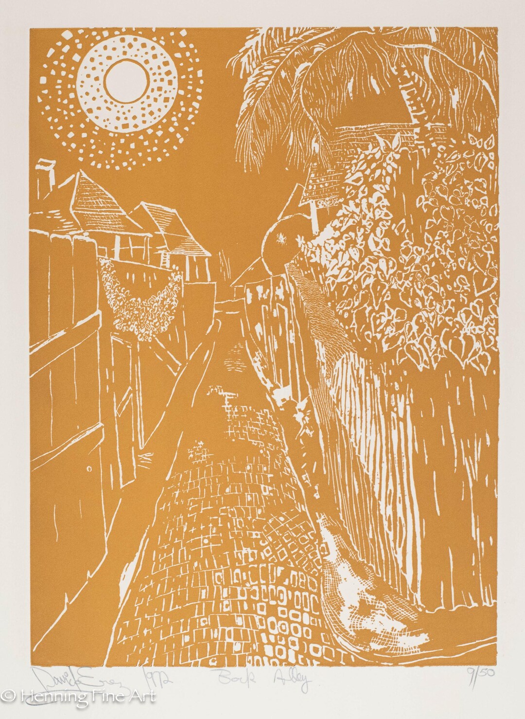 Stunning David Erez Embossed Lithograph 