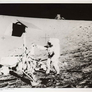 Original Ryan Nasa Astronaut Moon Photograph of Pete Conrad Moonwalk Apollo 12