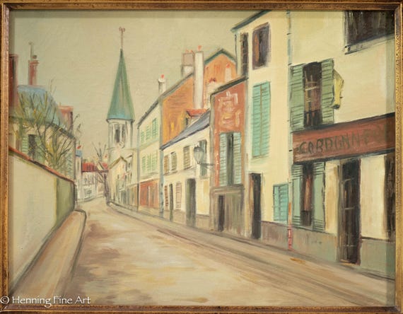 Maurice Utrillo、LANNOIS(SEINE ET OISE) MAURICE UTRILLO | SANNOIS (SEINE ET OISE) | Impressionist