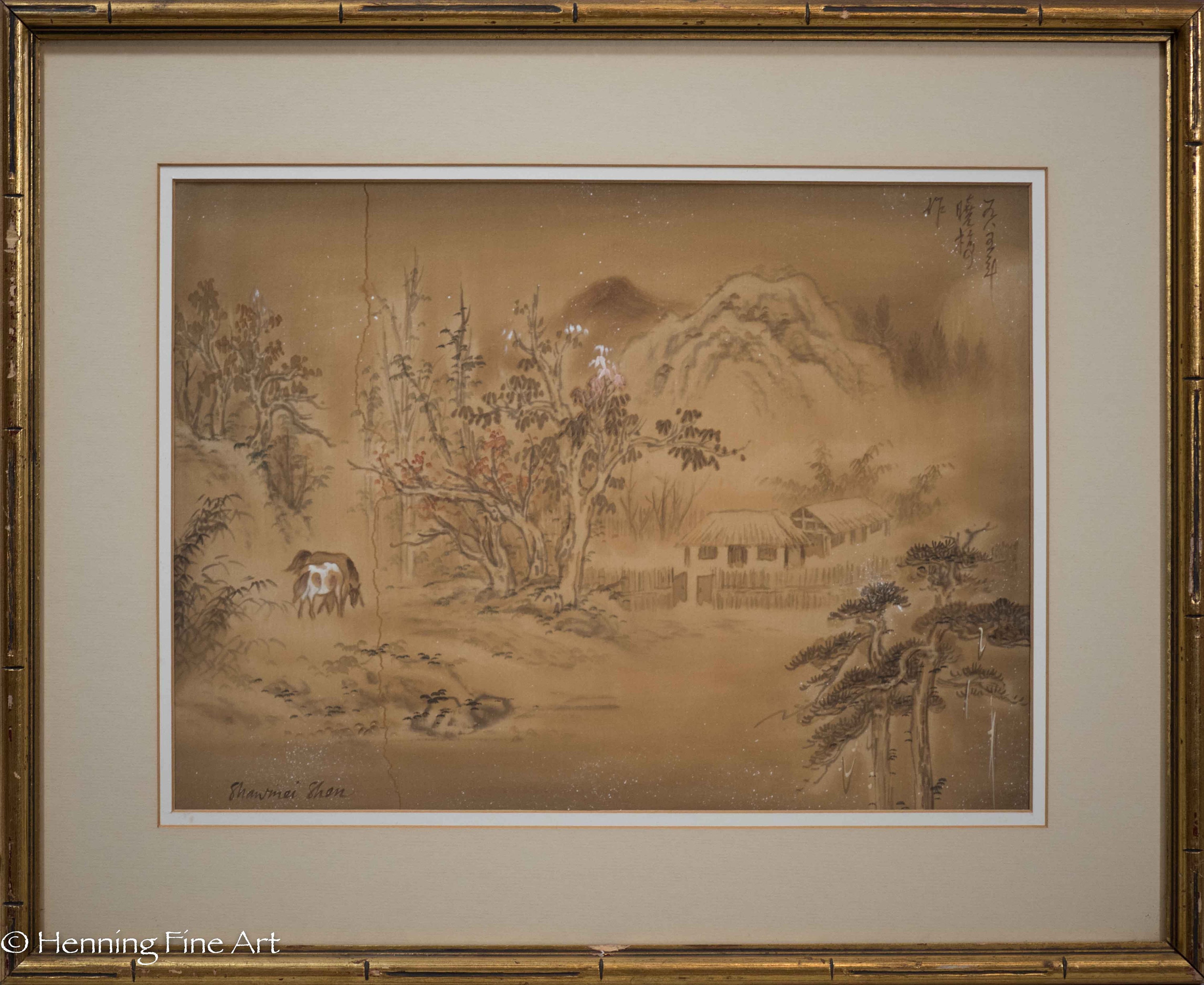 Beautiful Shawmei Shen Watercolor Brush Painting Chinese Landscape