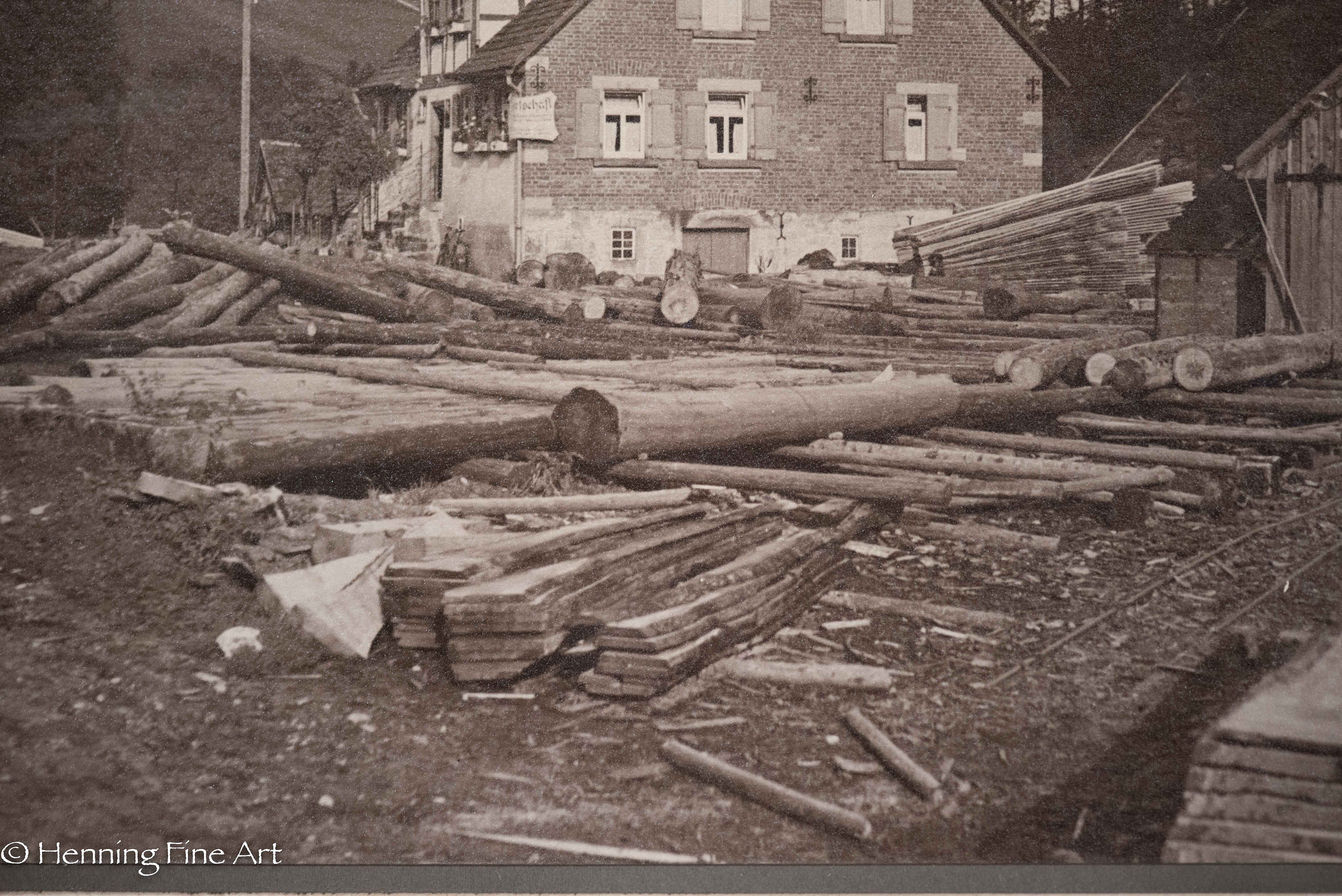 Antique Photograph of German Lumber Mill Mainhardt Germany Etsy UK