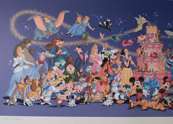 In Celebration of One Hundred Years of Disney's - Etsy