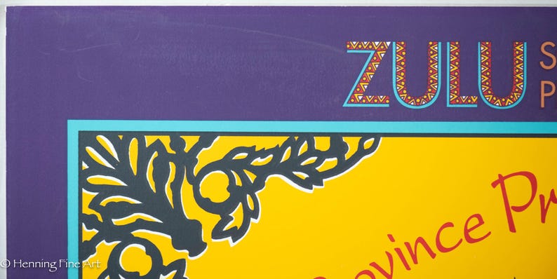 1992 Zulu Social Aid and Pleasure Club Silkscreen Signed & Numbered, FINE! bild 4