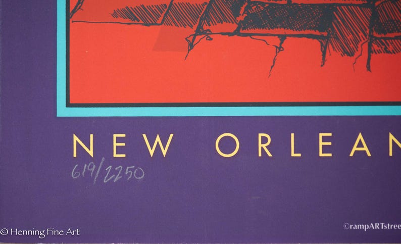 1992 Zulu Social Aid and Pleasure Club Silkscreen Signed & Numbered, FINE! bild 8