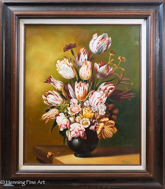 絵画 Oil painting of beautiful flowers. Flower Girl by Sherri Aldawood - oil painting | UGallery
