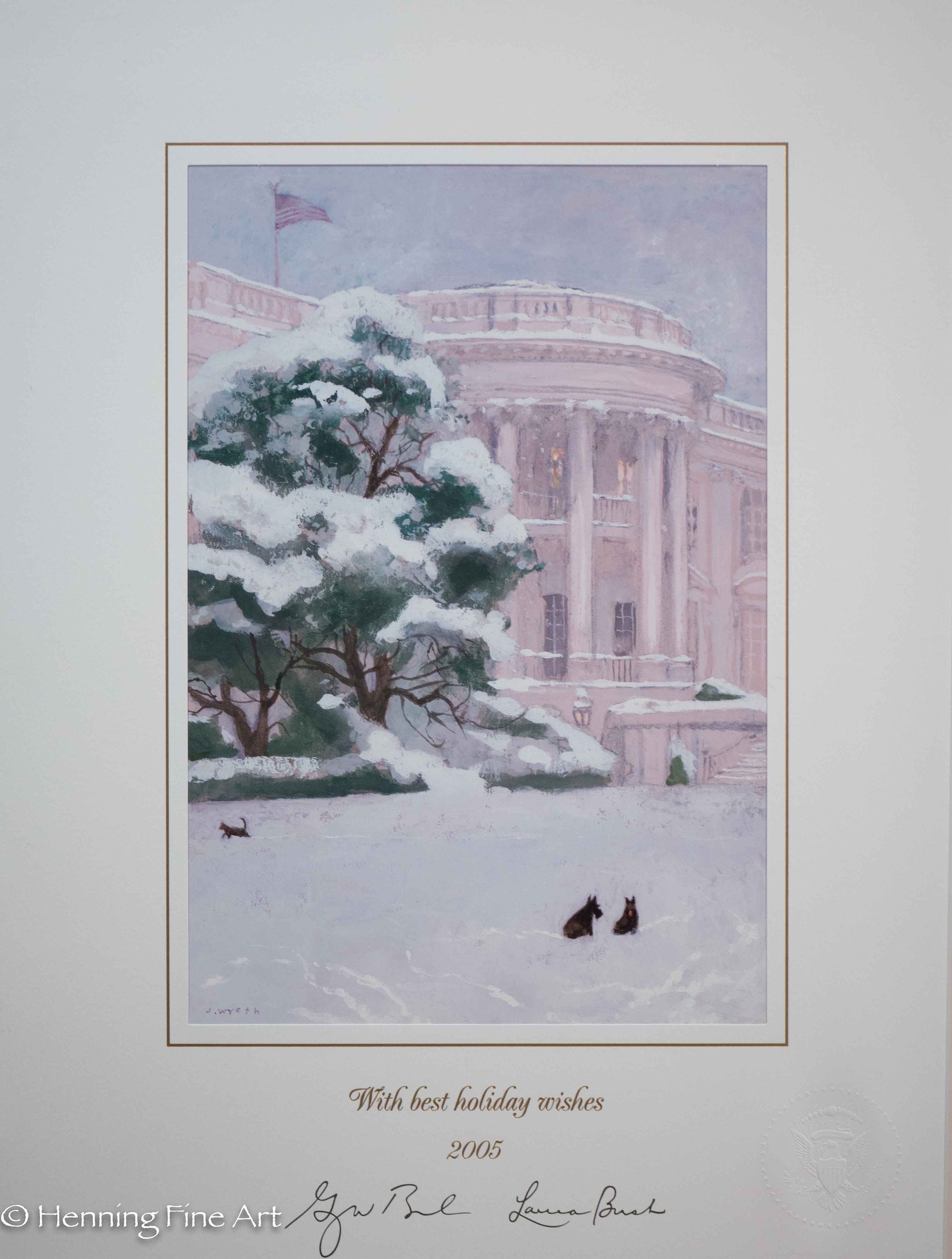 George Bush Presidential White House Christmas Card 2005 Museum