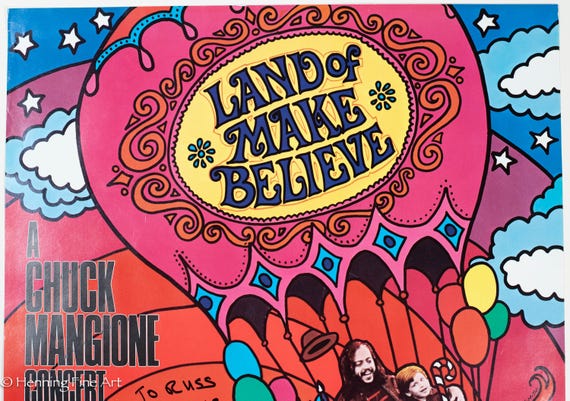 Chuck Mangione Land of Make Believe Signed Concert Poster, Killer