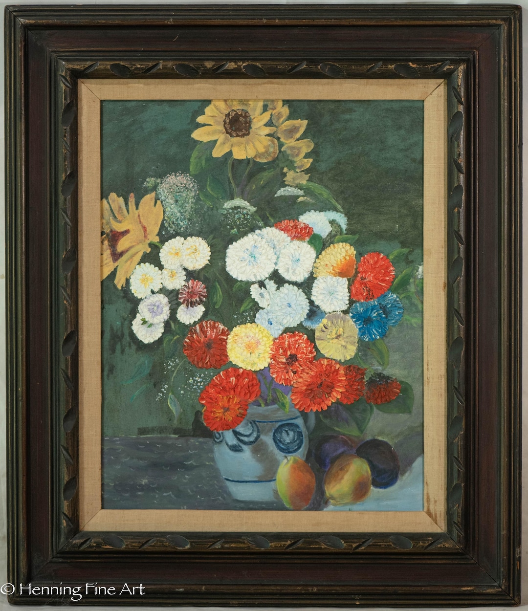Beautiful Vintage Oil Painting Floral Still Life After Jane Peterson - Etsy