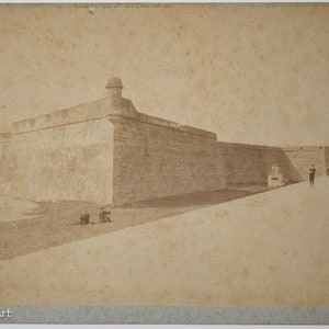 Antique Historical Florida Photograph St. Augustine Castillo De San Marcos 11/15