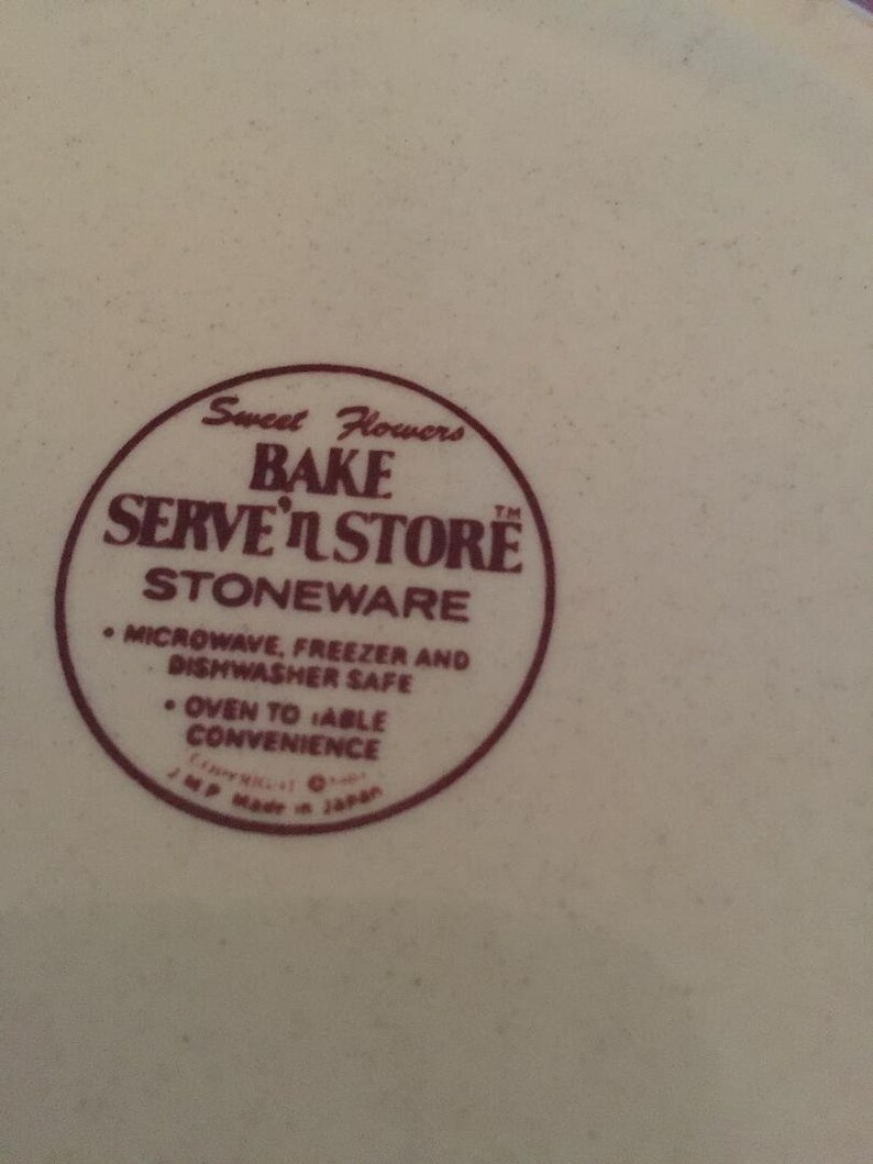 Sweet Flowers Bake Serve and Store Stoneware Casserole Dish Etsy