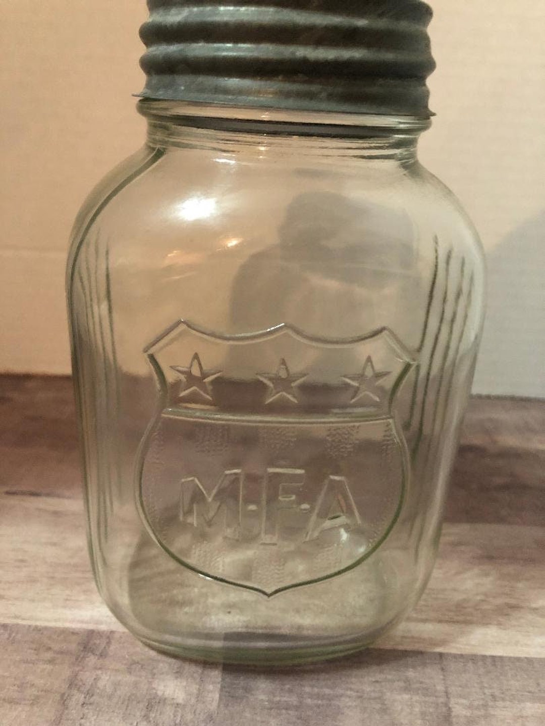 MFA missouri Farmer's Association Canning Jar / MFA 13A13128 / Vintage