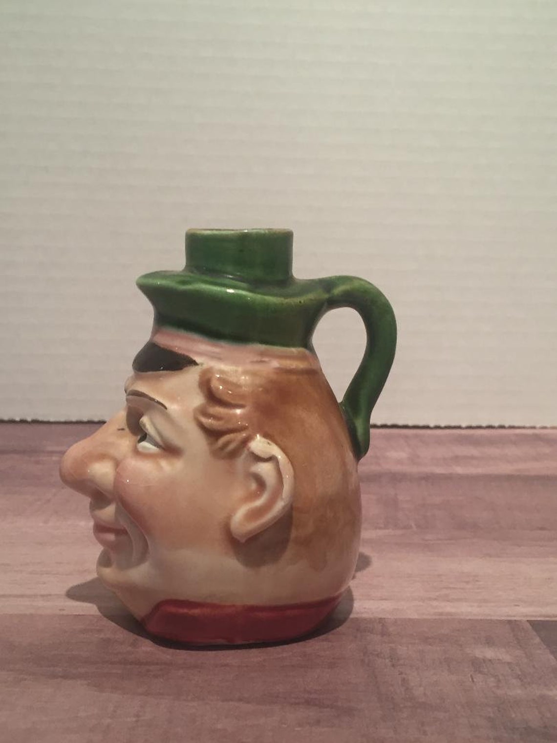 Vintage Ceramic Figural Liquor Decanter / Mini Decanter / Etsy