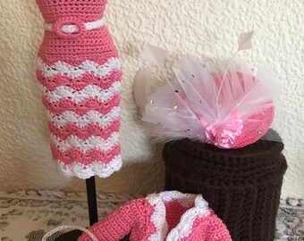 Hakelanleitung Fur Barbiekleid Etsy