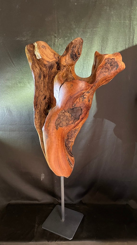 ビンテージ　70s wood sculpture オリーブ ビンテージ 70s wood sculpture オリーブ