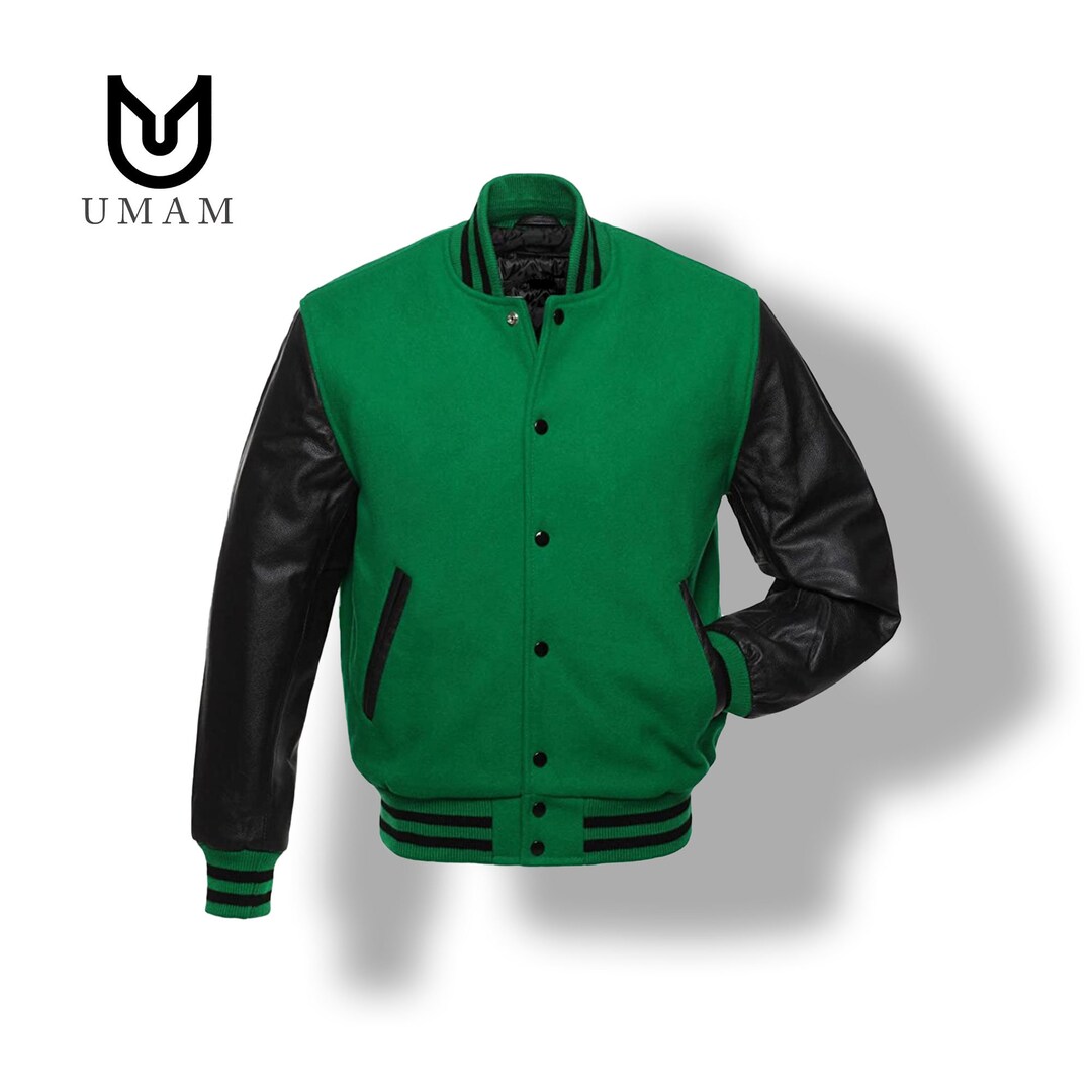 Unisex Varsity Jacket Letterman College American Style Jacket & Bomber