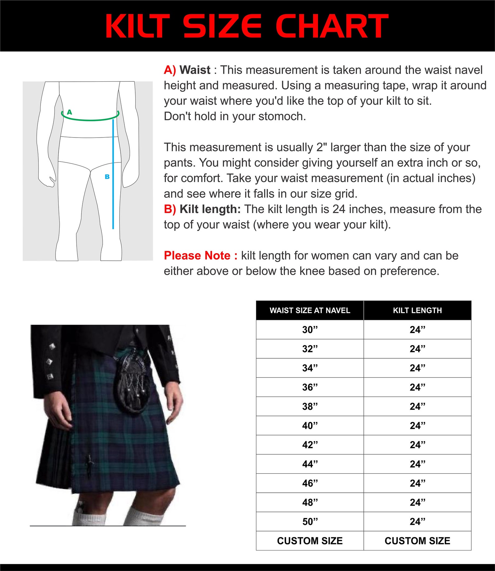 Men's Kilt Wedding Kilts Length Kilt Skirt Handmade Kilts - Etsy