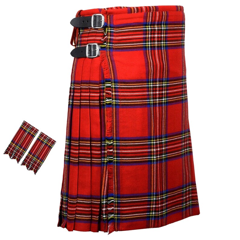 Kilt écossais Pour Homme Avec Poches Cargo - Tartan Traditionnel, Style Punk Gothique - Pour Mariages, Festivals, Usage Quotidien - 2