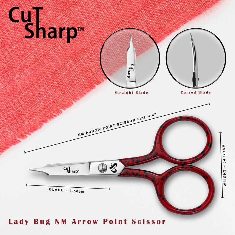 CUT SHARP Embroidery Scissors 3.5 Stainless Steel Arrow Etsy