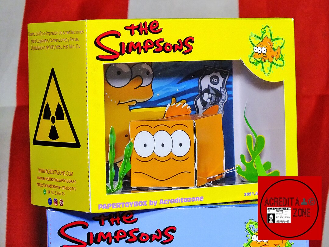 BLINKY the Mutant 3 Eye Fish Diorama the Simpsons - Etsy