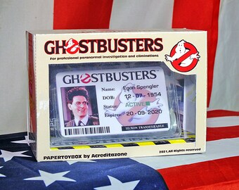 Ghostbusters id card Acreditabox
