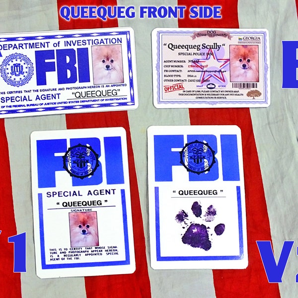 Queequeg Badge from X-Files Dog owner Dana Scully.