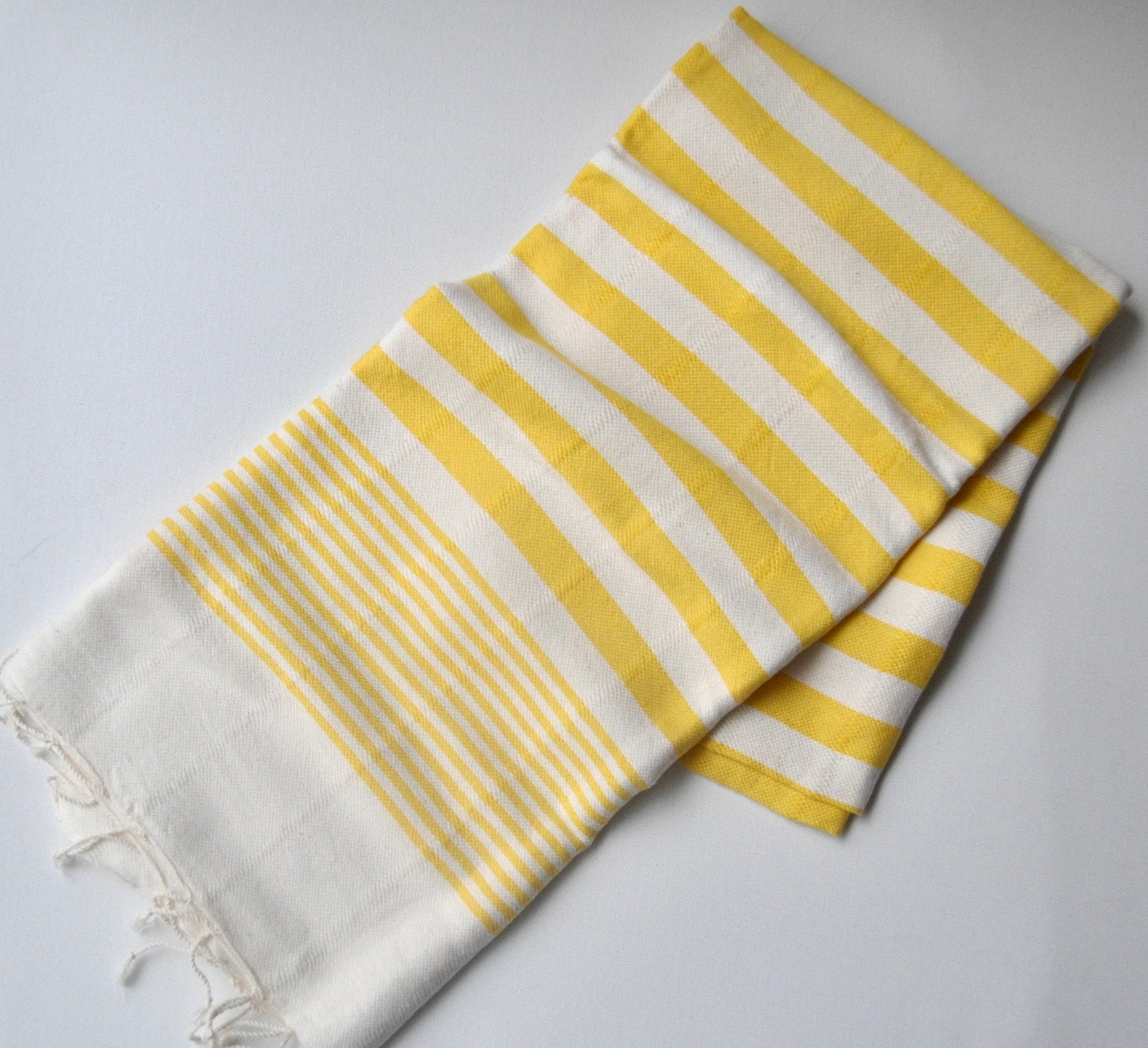 Yellow Beach Towel Genuine Handwoven Soft Quick Dry Beach Etsy UK