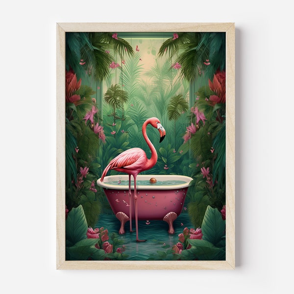 Flamingo Bathroom Etsy