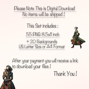 Puede incluir: Conjunto gr&aacute;fico de descarga digital con texto: "Tenga en cuenta que esta es una descarga digital. &iexcl;No se enviar&aacute;n art&iacute;culos!" Incluye 55 archivos PNG, 21,59 x 27,94 cm, y 20 fondos. Texto: "Despu&eacute;s de su pago, recibir&aacute; un enlace para descargar sus archivos. &iexcl;Gracias!"