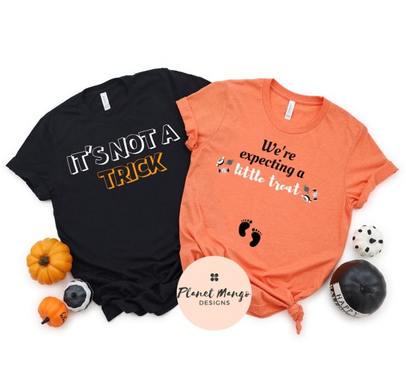 Halloween Pregnancy Announcement Shirt Trick Or Treat