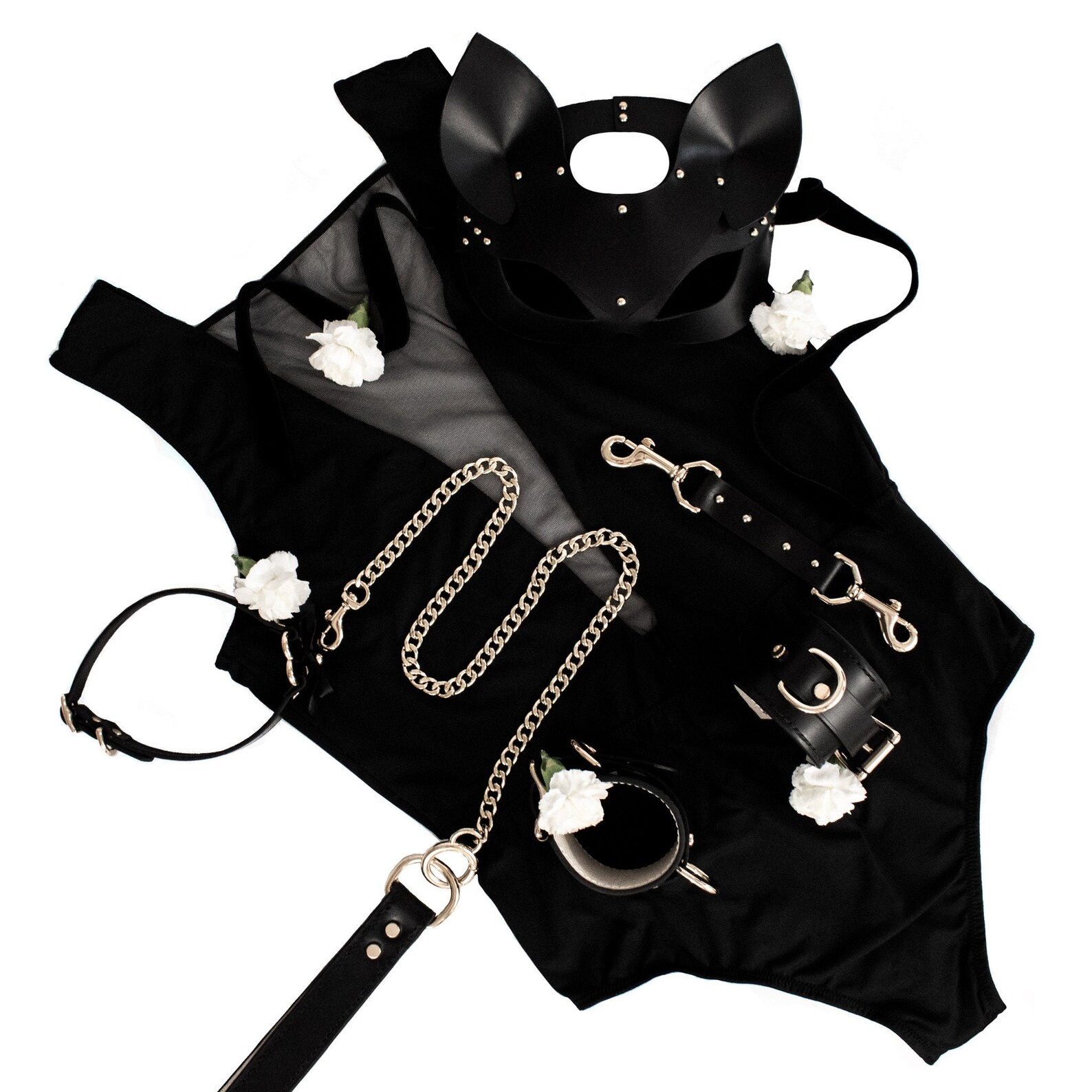 Kitten Play Set Bdsm Petplay Gear Pet Play Set Ddlg Kitten Etsy