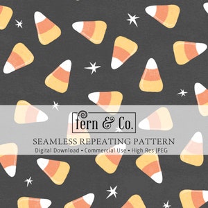 Halloween Candy Corn, Kids Neutral Boho Muted Cute Pastel Retro Seamless Repeat Pattern for Commercial Use, Halloween seamless file